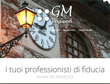 Tablet Screenshot of gm-impianti.com